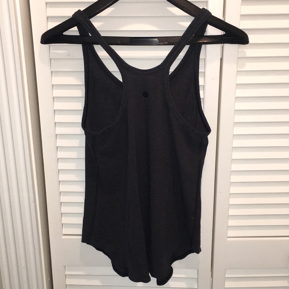 Lululemon dark gray tank top